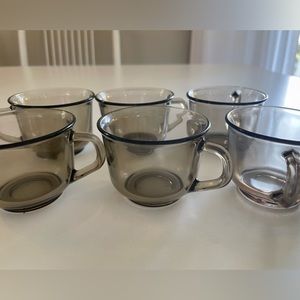 6 vintage espresso cups